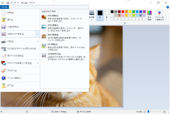 名前を付けて保存