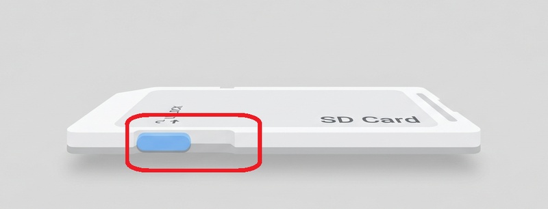側面のスイッチを上方向に動かす