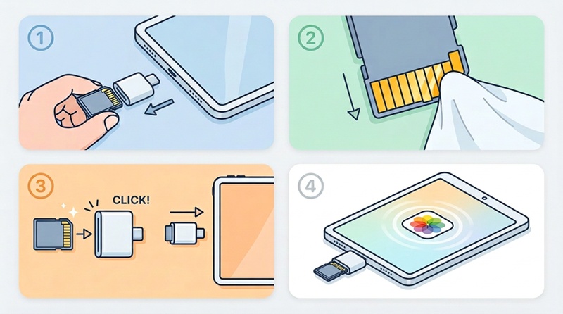 再度SDカードを挿す