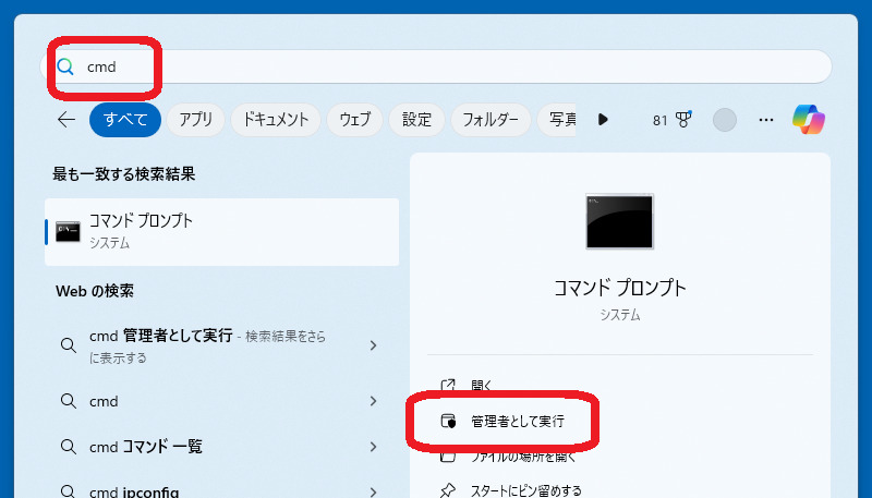 管理者として実行