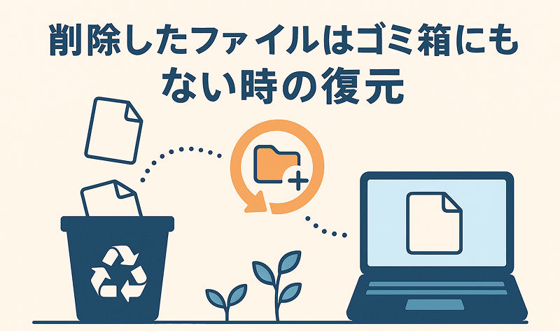 削除したファイルがゴミ箱にもない