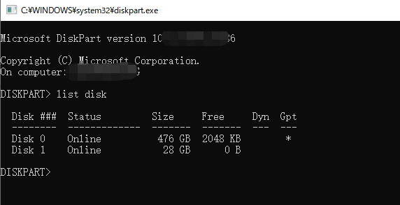명령 프롬프트를 이용해서 USB 드라이브의 쓰기 금지 해제하는 법