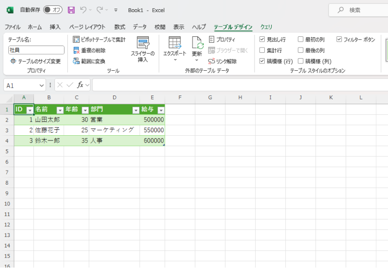 CSVファイルが読み込む