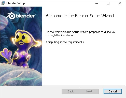 Blenderをインストール