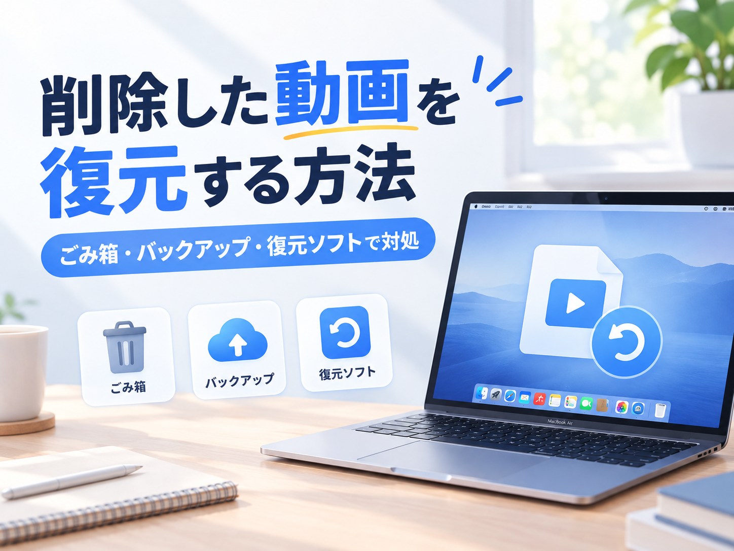削除した動画を復元する