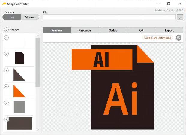 ShapeConverterでAIファイルを変換する