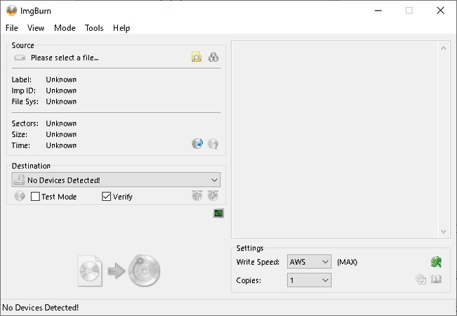 「Test Mode」にチェックを入れる