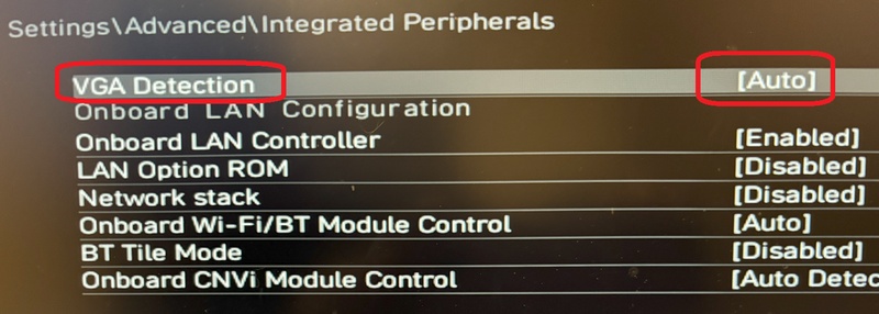 グラフィック出力の設定を確認