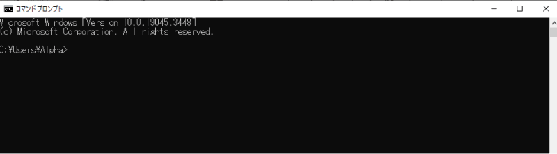 コマンドを入力