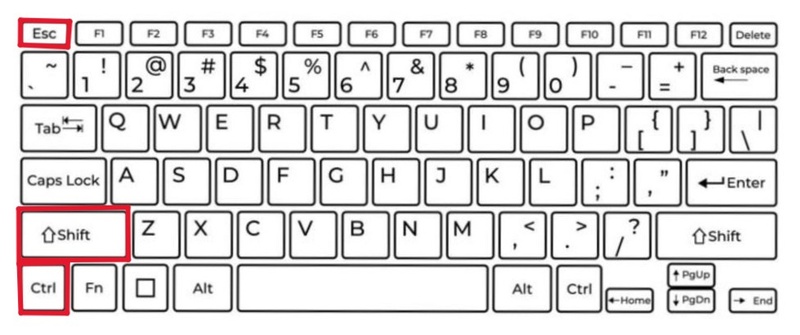 작업 관리자 실행