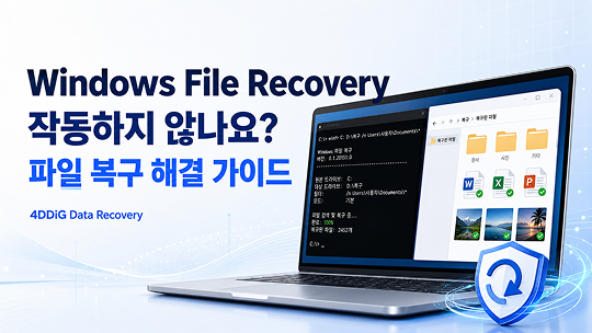windows file recovery 오류