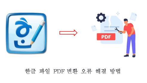 한글 파일 PDF변환 오류 해결 방법