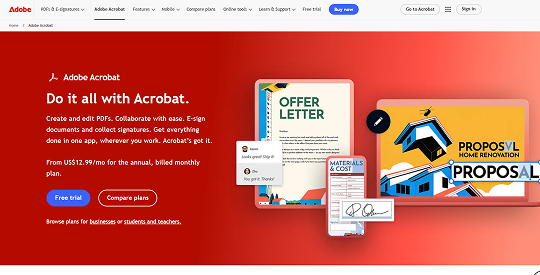 Adobe Acrobat Pro사용