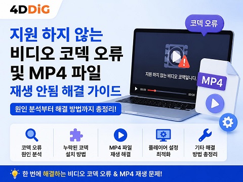 지원 하지 않는 비디오 코덱