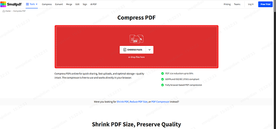 Smallpdf로 PDF 파일 용량 줄이기