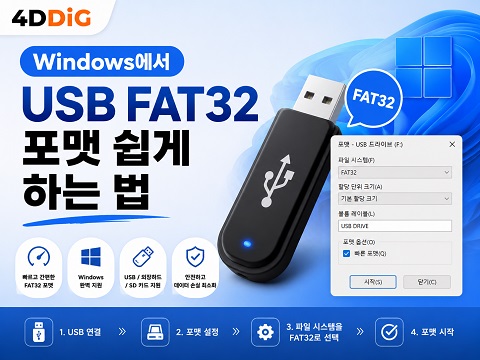 usb fat32 포맷