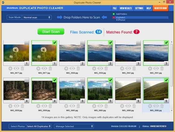 비슷한 사진 정리 프로그램 Duplicate Photo Cleaner