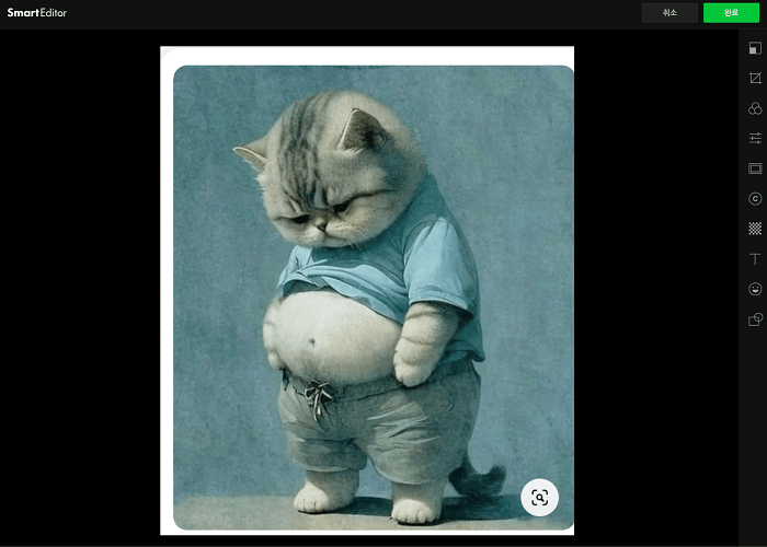 사진 조정 완료