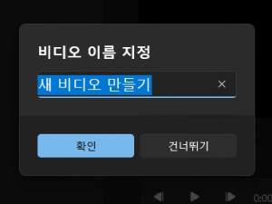 비디오 이름 지정