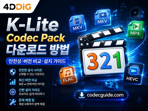 k lite codec pack 다운로드 방법