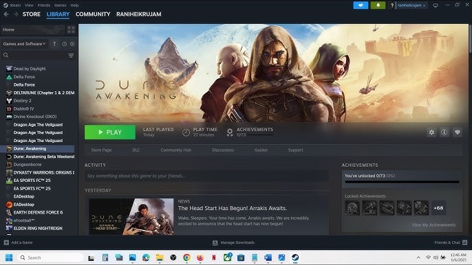 Dune Awakening in steam