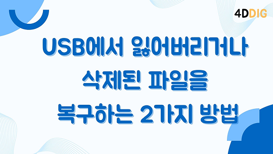 USB에서 파일 복구