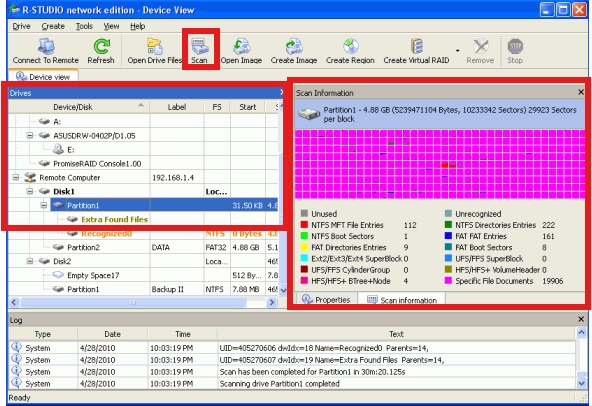 Name: scan Information