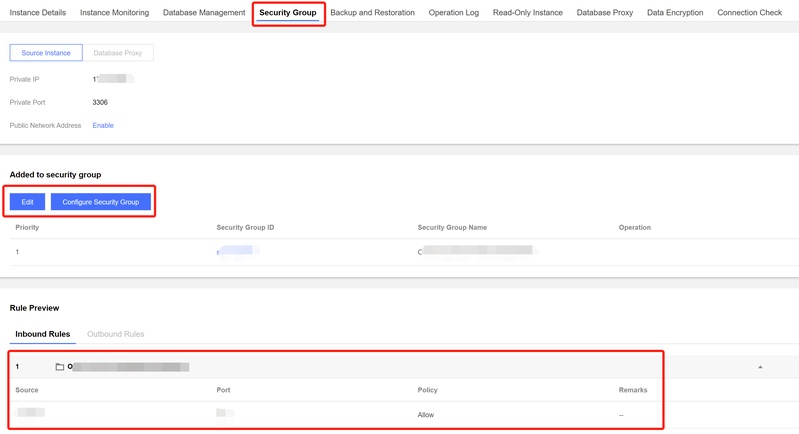 Verifying DB Connection Information