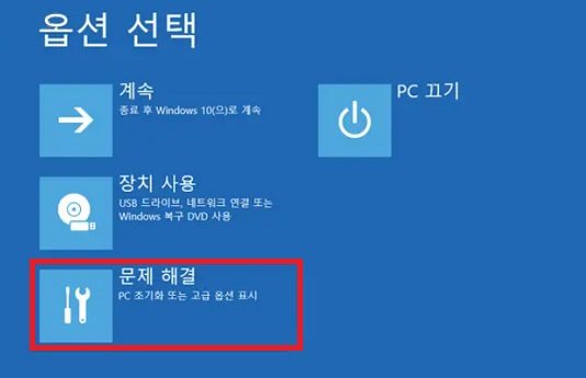 문제 해결 선택