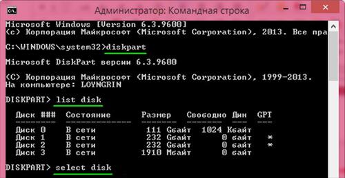 как отформатировать SD-карту в Windows с помощью CMD