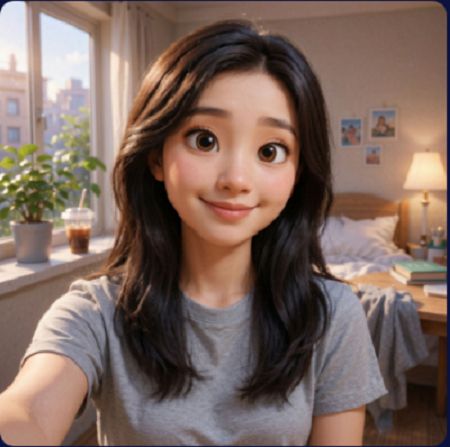 аниме стиль Pixar с помощью ИИ