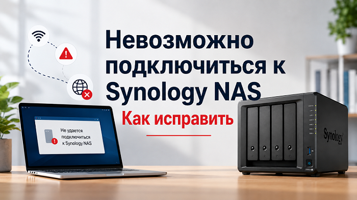 невозможно подключиться к Synology NAS