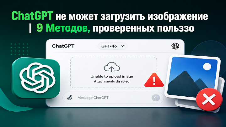 ChatGPT не может загрузить изображение — 9 методов