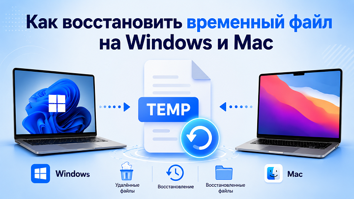 как восстановить временный файл