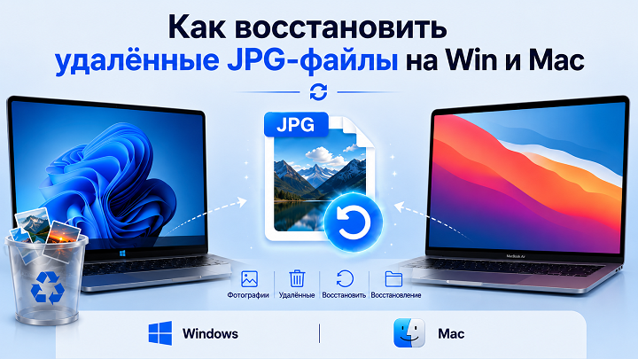 как восстановить удалённые JPG-файлы на Windows и Mac