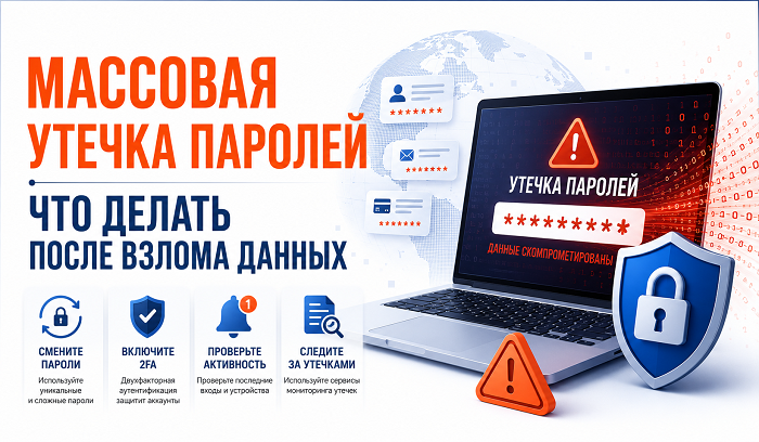 Массовая утечка паролей: что делать после взлома данных