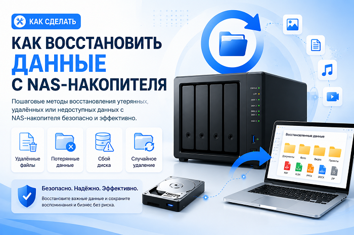 Восстановление данных с NAS-накопителя