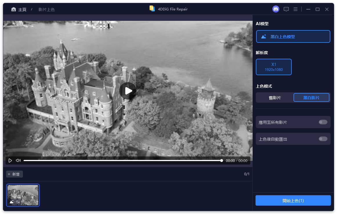 select ai model for colorizing videos