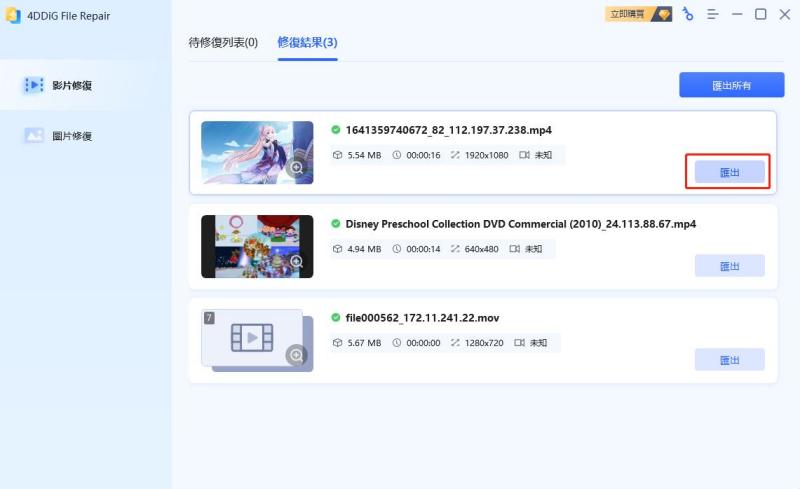 export repair videos