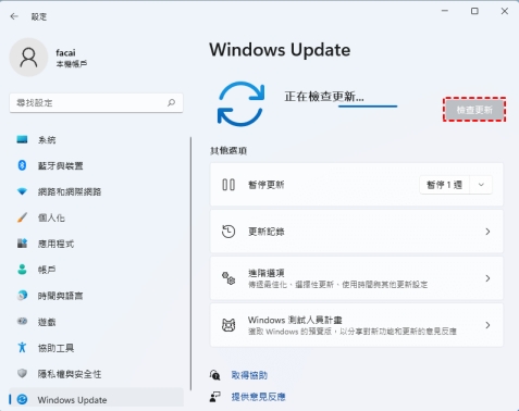 更新 Windows 系統