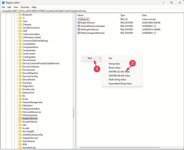 選擇「QWORD（64位元）值」