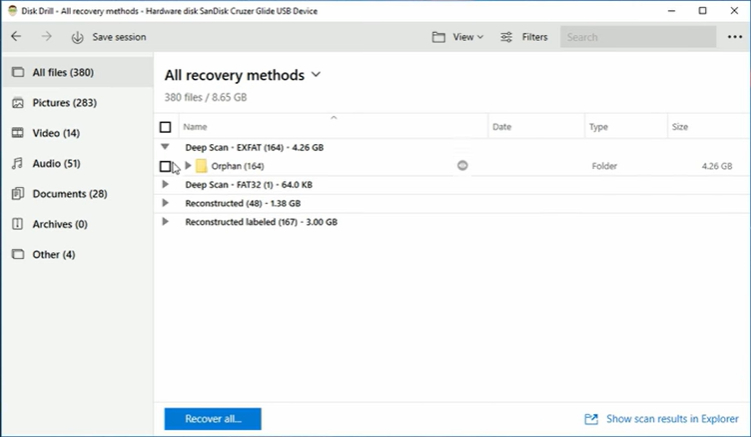 Disk Drill Data Recovery 界面
