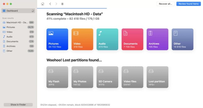 Disk Drill Mac 資料救援軟體