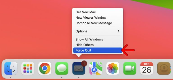 透過Dock關閉Mac程式