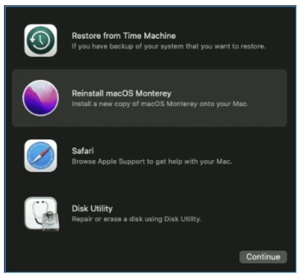 重新安裝 macOS