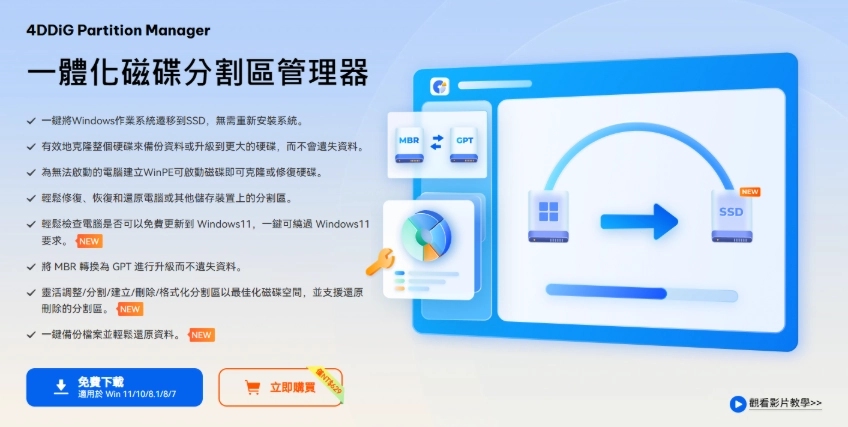 4DDiG Partition Manager