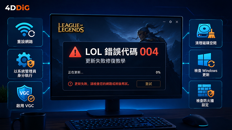 LOL 錯誤代碼 004