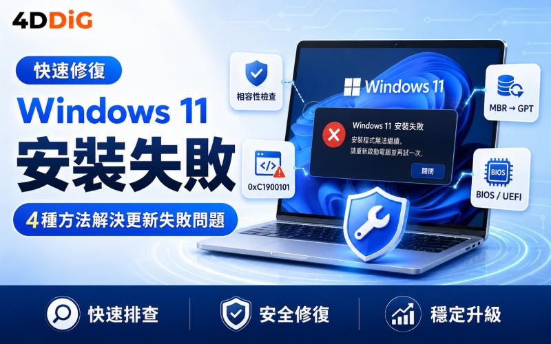 Windows 11 更新失敗