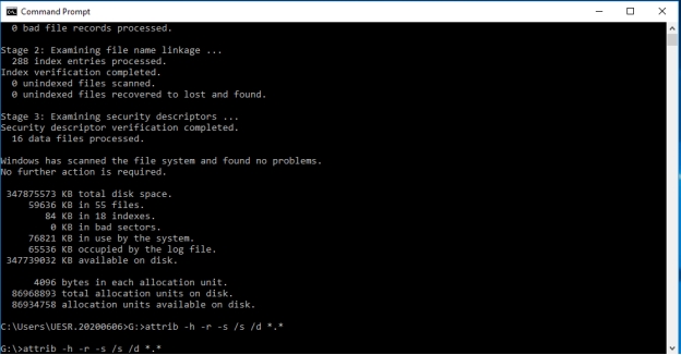 透過CMD復原記憶卡影音檔