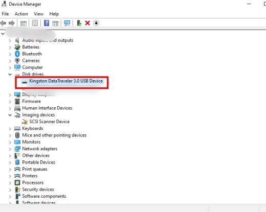 找到「通用序列匯流排控制器」後找到隨身碟